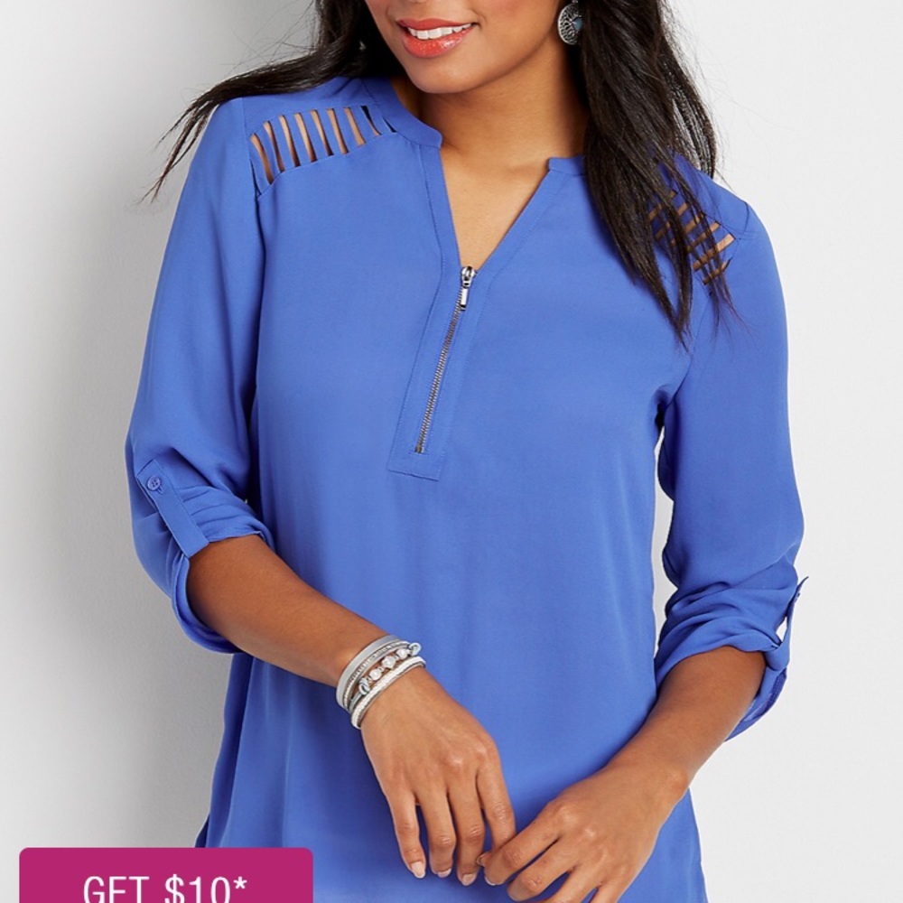 Blue Maurices blouse